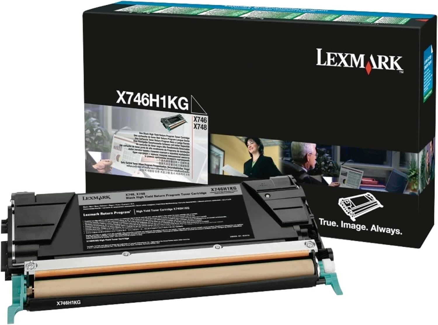 Cartucho de Tóner Negro Lexmark X746H1KG – Alto Rendimiento